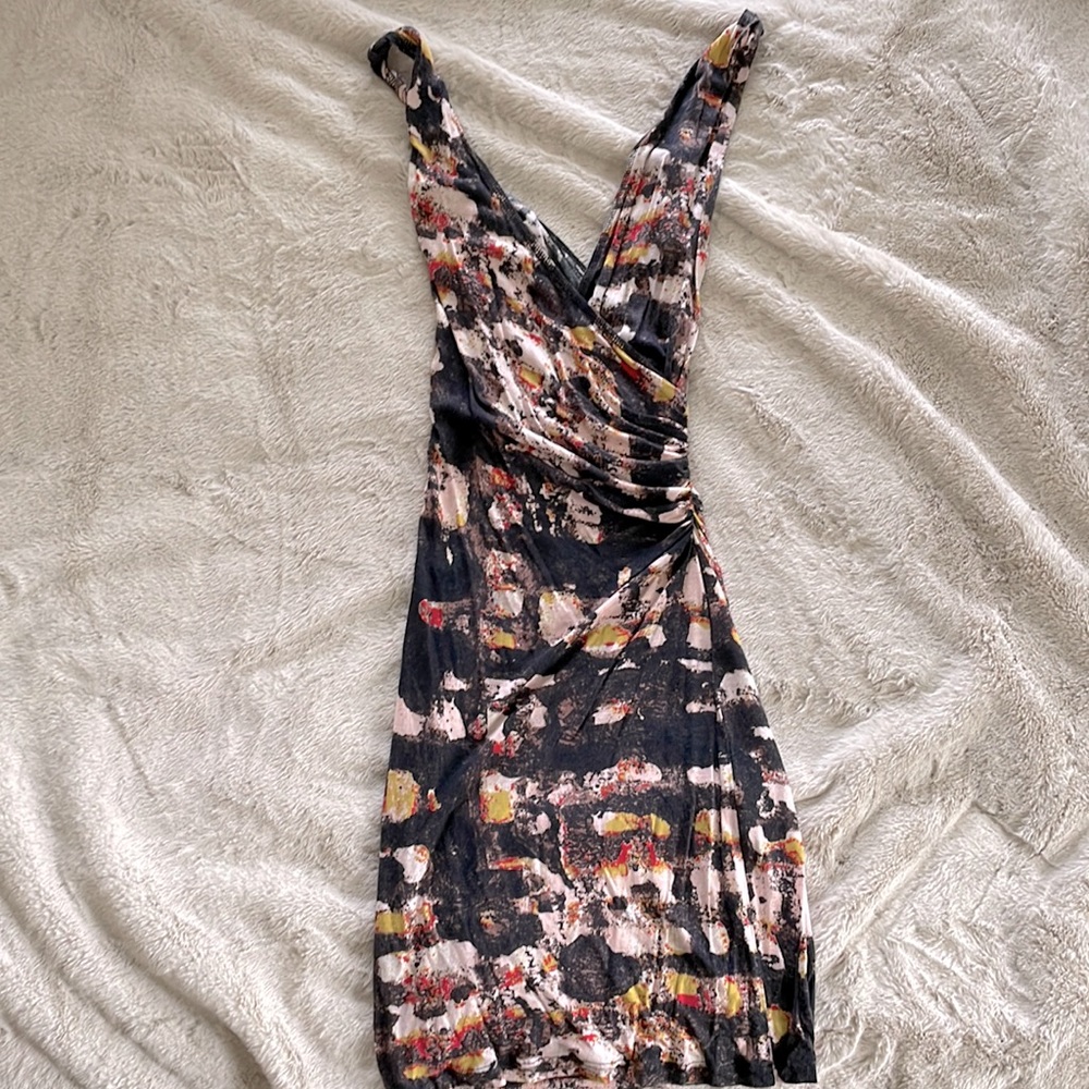 Printed mini dress
